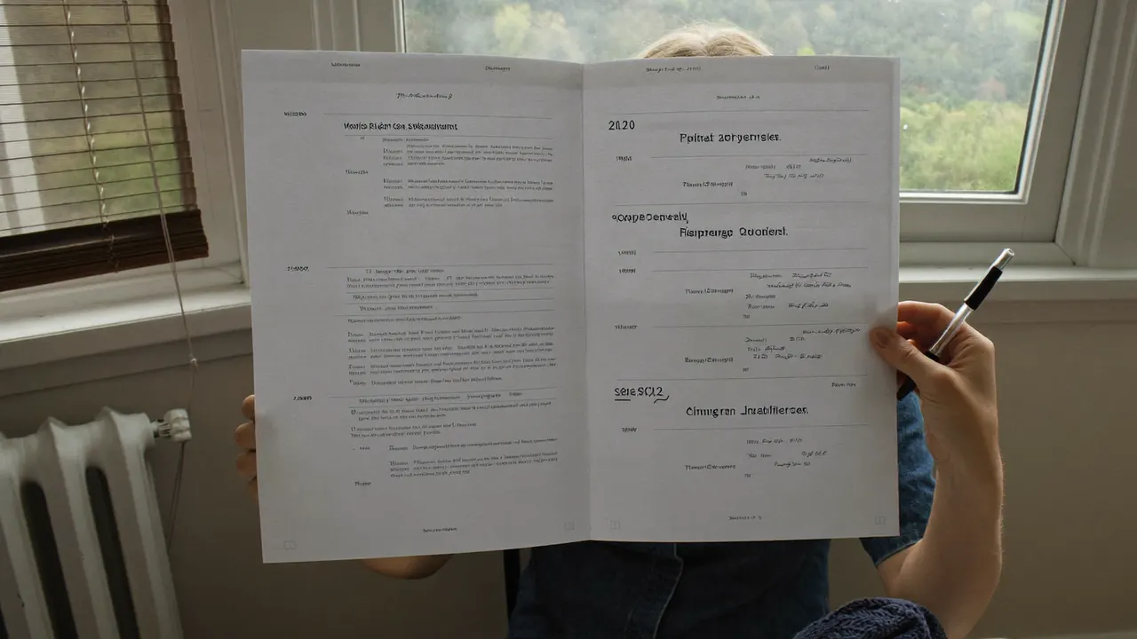 A homeowner comparing several window quotes spread across a table