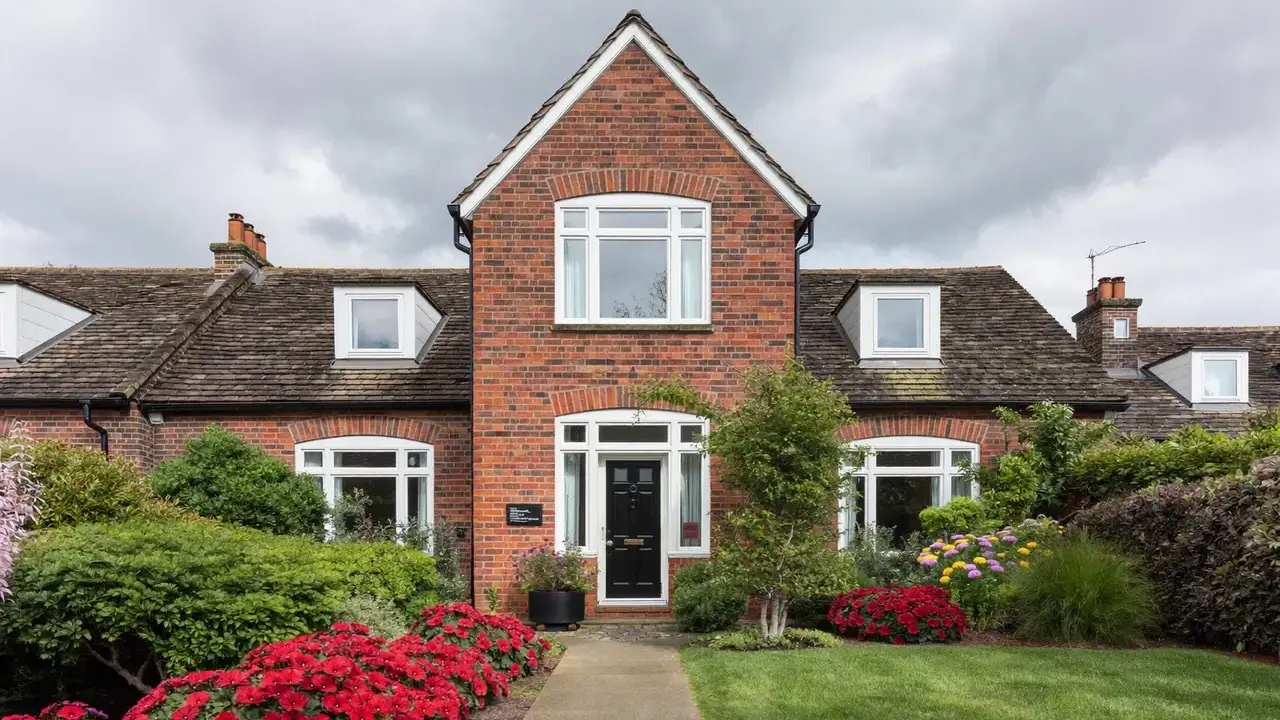 Energy-rated replacement windows fitted to a brick-built suburban semi